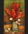 Vincent van Gogh Still Life with red gladioli painting